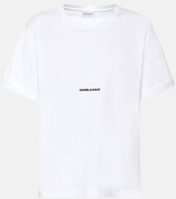 Saint Laurent Logo cotton T-shirt