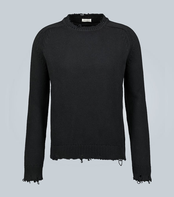 Saint Laurent Destroyed knit sweater