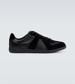 Maison Margiela Replica leather and suede sneakers