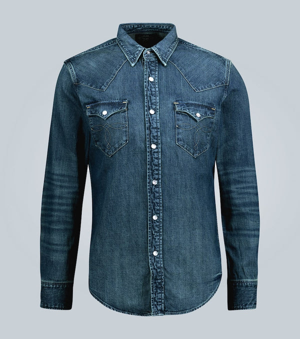 RRL Slim-fit denim shirt