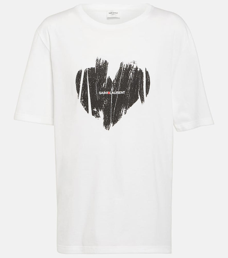 Saint Laurent Logo cotton T-shirt