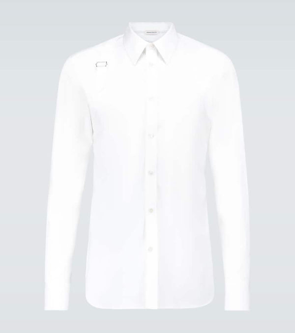 Alexander McQueen Harness cotton poplin shirt