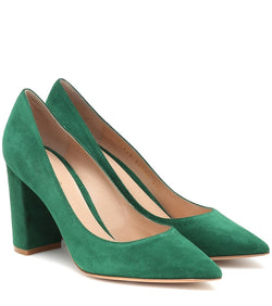 Gianvito Rossi Piper 85 suede pumps