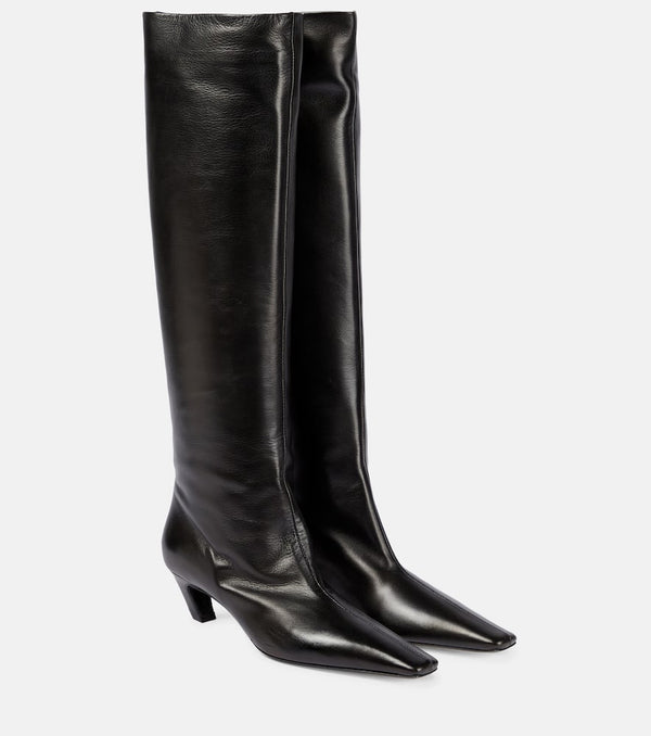 Khaite Davis leather knee-high boots