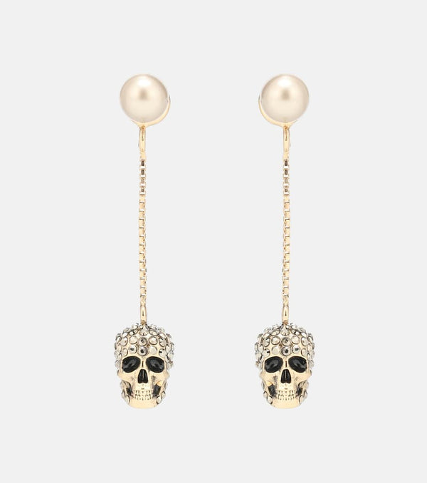 Alexander McQueen Skull crystal-embellished earrings