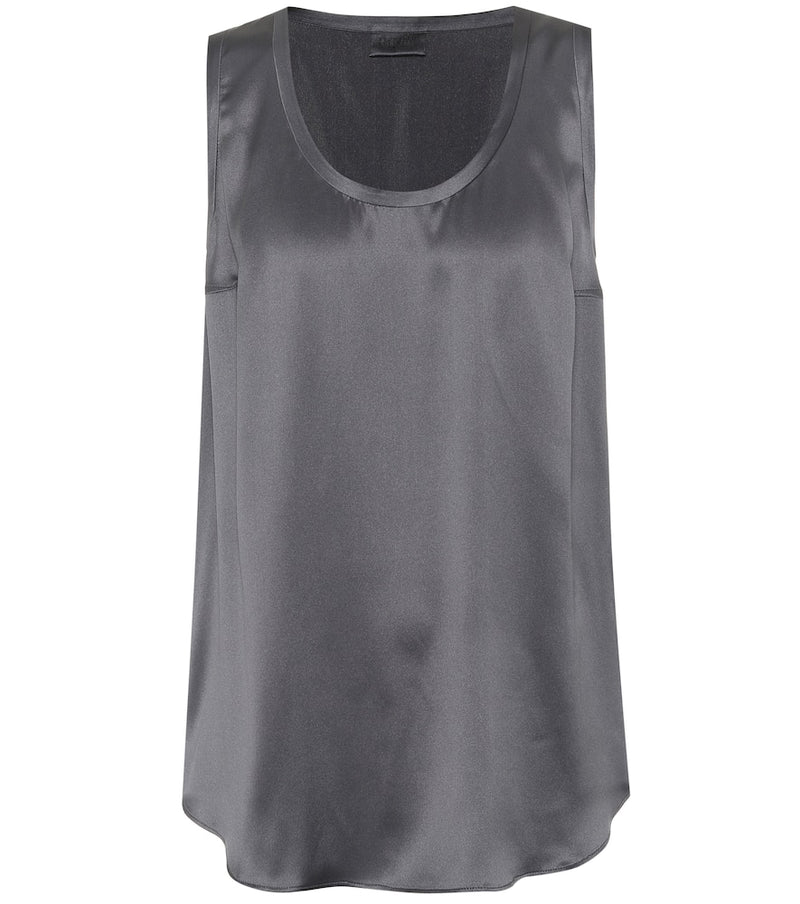 Brunello Cucinelli Stretch silk-satin tank top