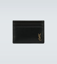 Saint Laurent Tiny Cassandre leather card holder