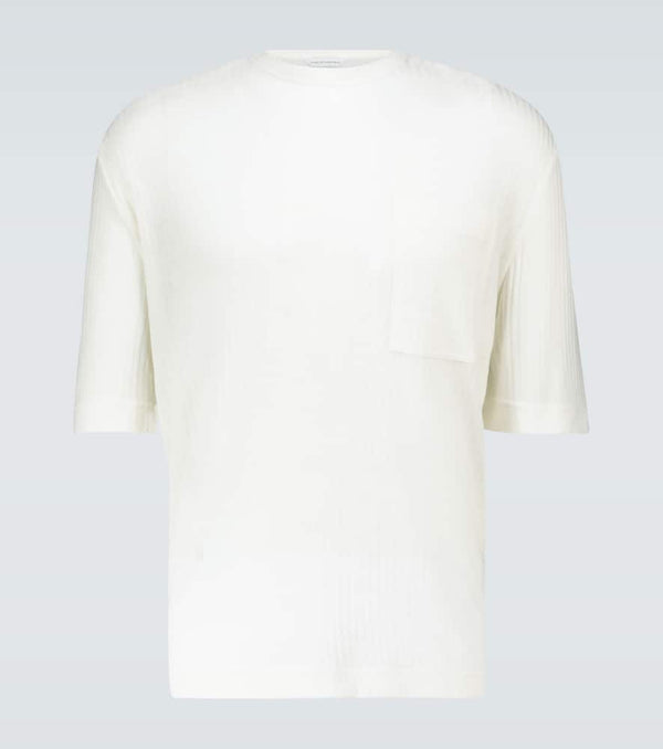 King & Tuckfield Short-sleeved ribbed T-shirt