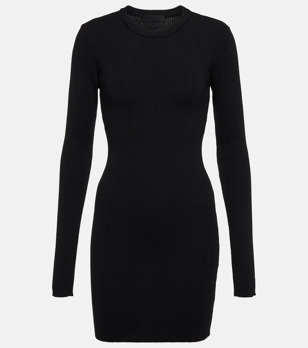 Wardrobe.NYC Rib-knit wool minidress