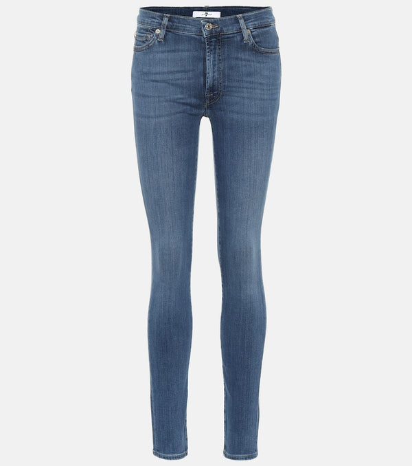 7 For All Mankind Slim Illusion Luxe high-rise skinny jeans