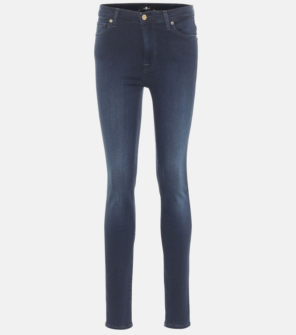 7 For All Mankind Slim Illusion Luxe high-rise skinny jeans