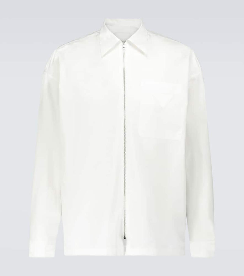 Prada Zipped cotton shirt