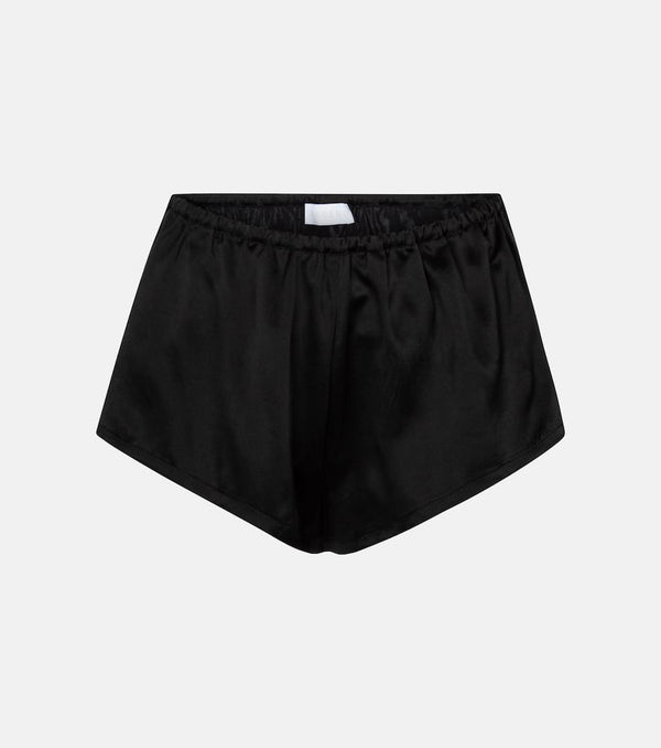 Asceno Venice silk satin shorts