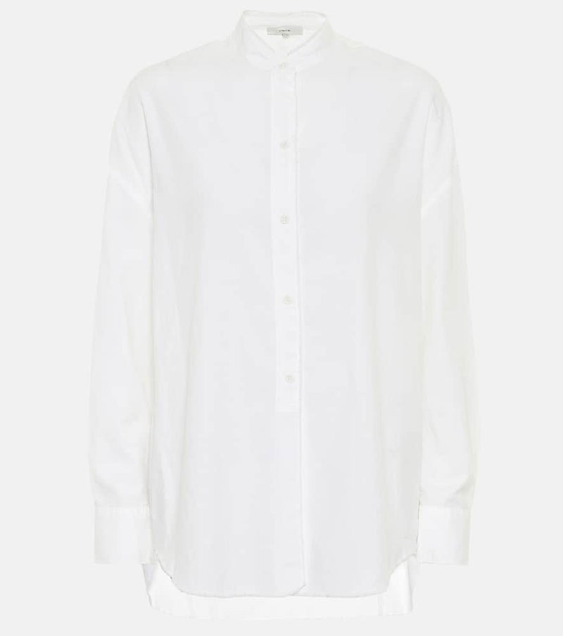 Vince Cotton-blend poplin shirt