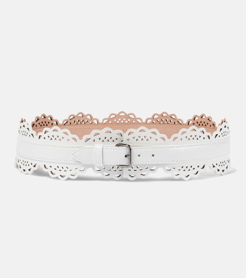 Alaïa Laser-cut leather belt