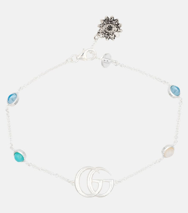 Gucci GG Marmont Flower sterling silver bracelet