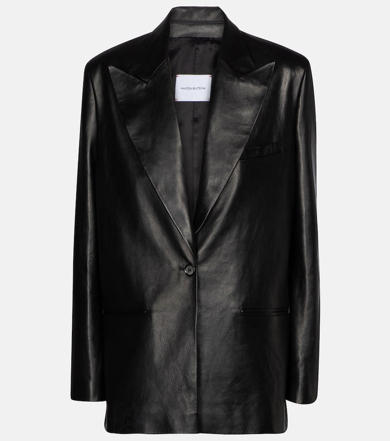 Magda Butrym Single-breasted leather blazer