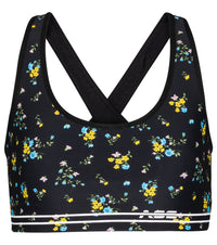 Adam Selman Sport Cross-Back floral sports bra