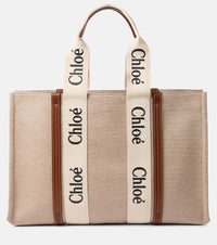 Chloe Woody Large canvas tote