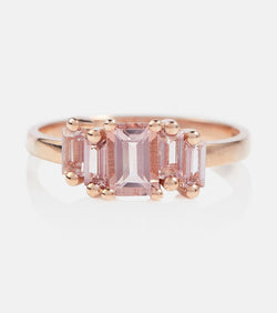 Suzanne Kalan 14kt rose gold ring with morganite