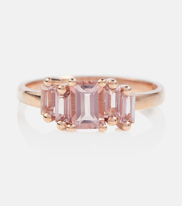 Suzanne Kalan 14kt rose gold ring with morganite