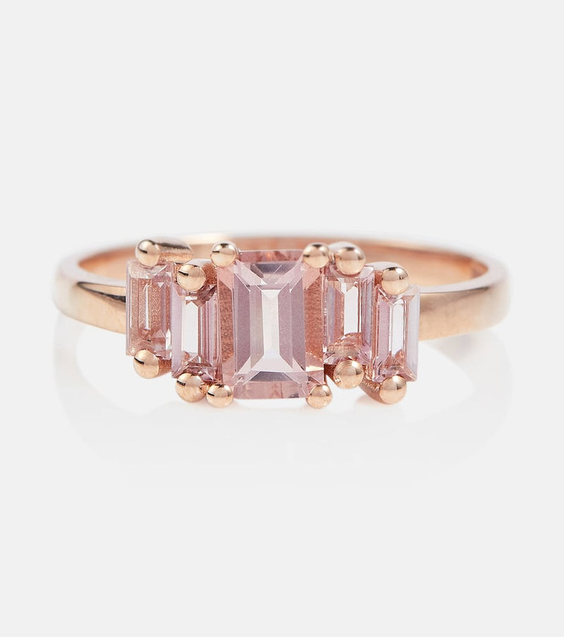 Suzanne Kalan 14kt rose gold ring with morganite