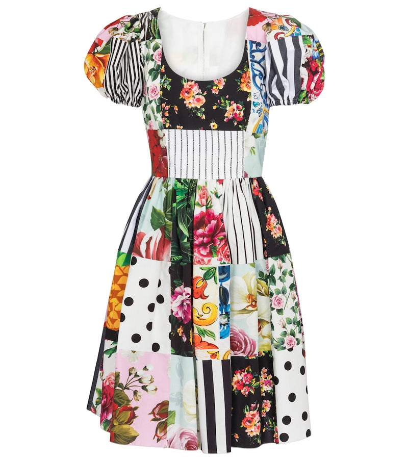 Dolce & Gabbana Printed cotton minidress