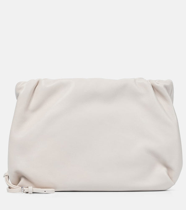 The Row Bourse leather clutch