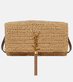 Saint Laurent Kate 99 raffia shoulder bag