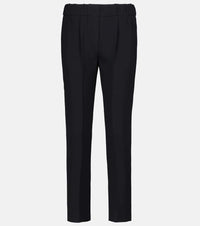 Brunello Cucinelli High-rise silk-blend pants