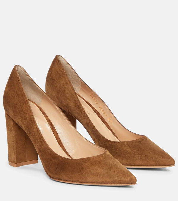 Gianvito Rossi Piper 85 suede pumps