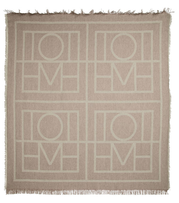 Toteme Logo wool and cashmere scarf