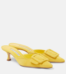 Manolo Blahnik Maysale 50 leather mules