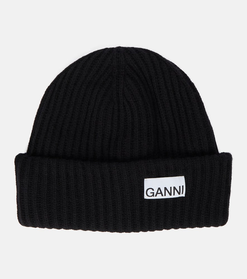 Ganni Wool-blend beanie