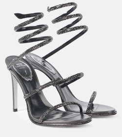 Rene Caovilla Cleo embellished leather sandals