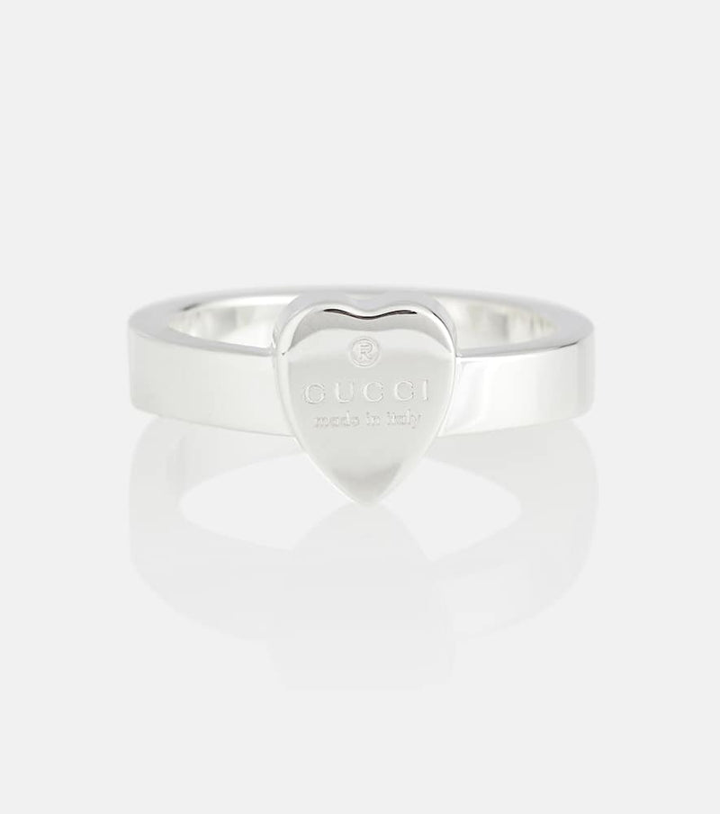 Gucci Heart-detail sterling silver ring