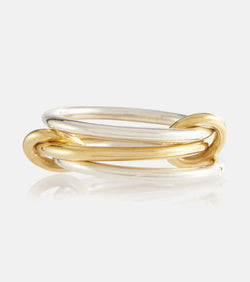 Spinelli Kilcollin Solarium 18kt yellow gold and sterling silver linked rings