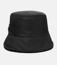 Prada Re-Nylon shearling-lined bucket hat