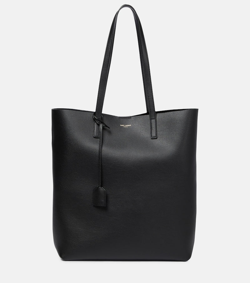 Saint Laurent Shopping N/S leather tote bag