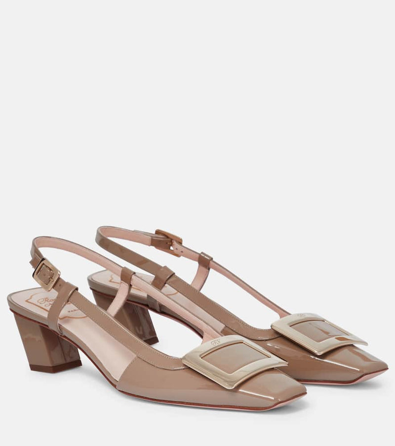 Roger Vivier Belle Vivier leather slingback pumps