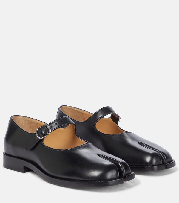 Maison Margiela Tabi Mary Jane leather flats