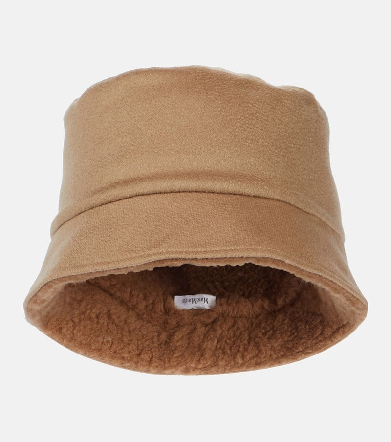 Max Mara Fiducia logo cashmere bucket hat