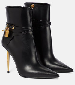 Tom Ford Padlock leather ankle boots