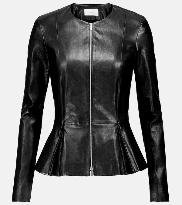 The Row Anasta leather jacket