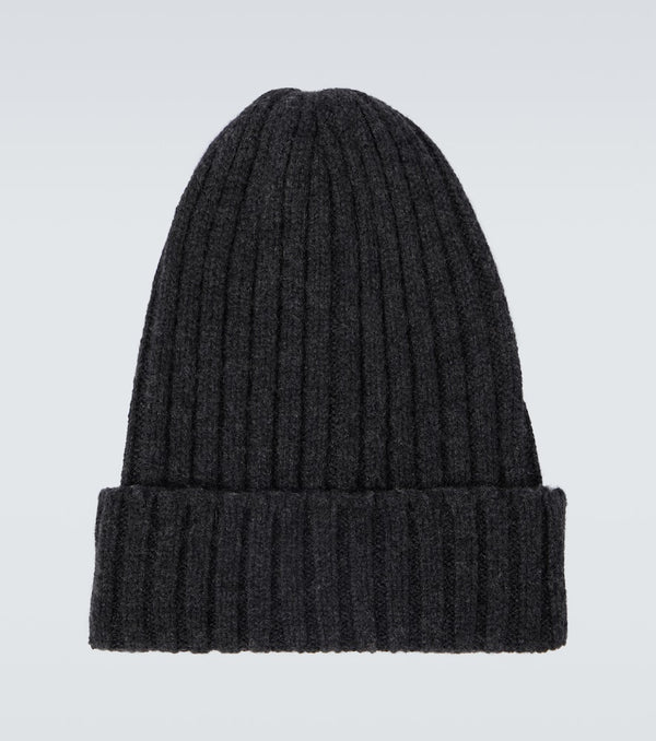 Thom Sweeney Ribbed cashmere beanie