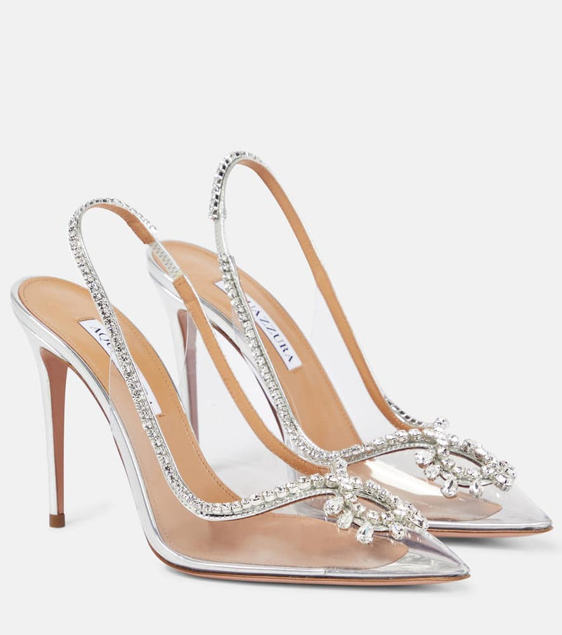 Aquazzura Seduction 105 embellished PVC pumps