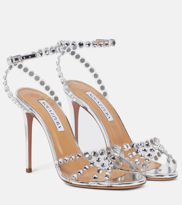 Aquazzura Tequila 105 embellished PVC sandals