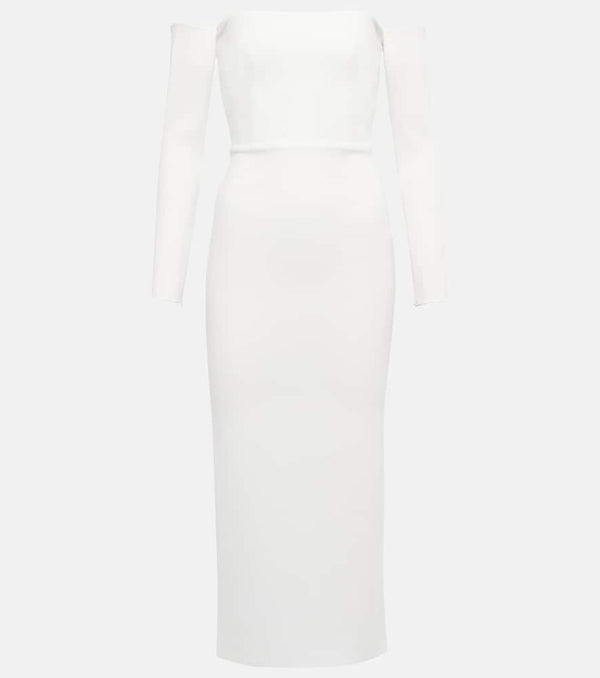 Alex Perry Bridal Tate stretch-crêpe midi dress