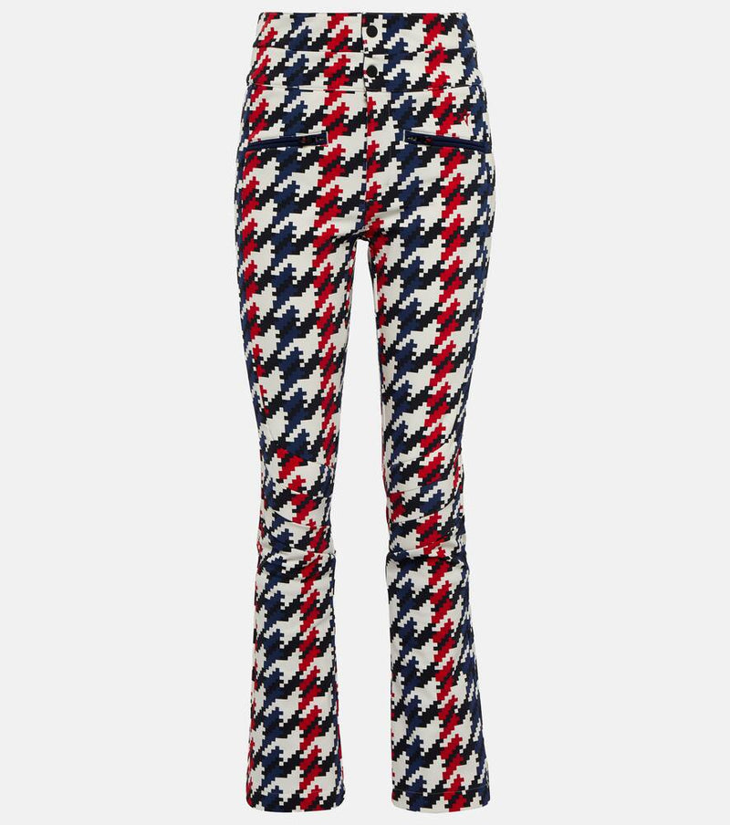 Perfect Moment Aurora high-rise houndstooth softshell ski pants