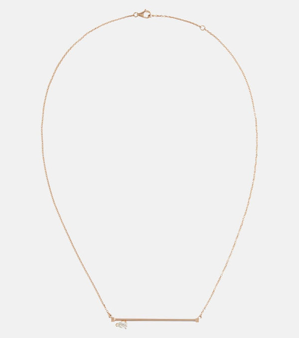 Repossi Serti Sur Vide 18kt rose gold necklace with diamond